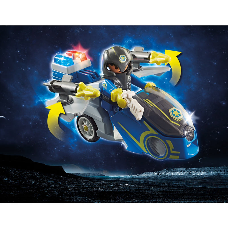 Load image into Gallery viewer, PLAYMOBIL Galaxy Police Galaxy politiemotorfiets