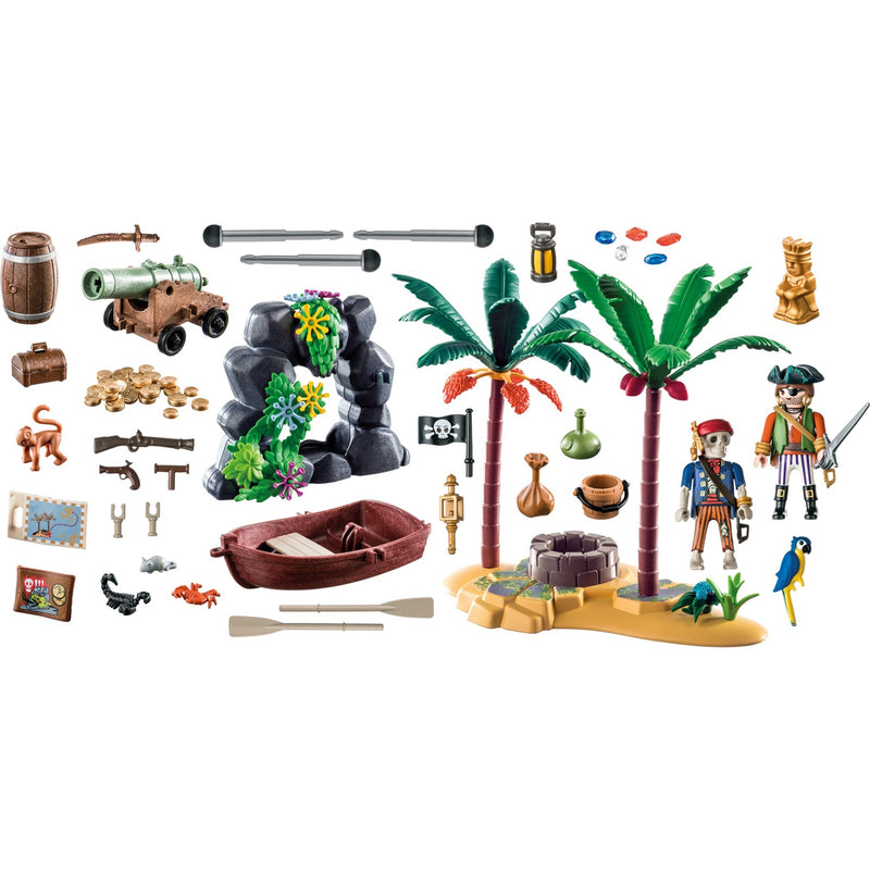 Load image into Gallery viewer, PLAYMOBIL PLAYMOBIL Pirates Piratenschateiland met skelet