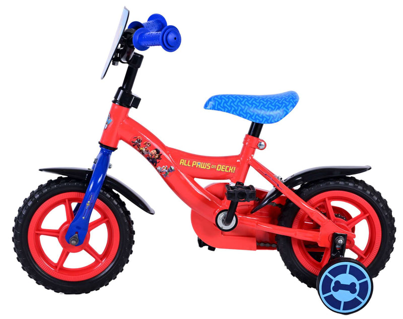 Load image into Gallery viewer, Paw Patrol Kinderfiets Jongens 10 inch Rood Blauw Doortrapper