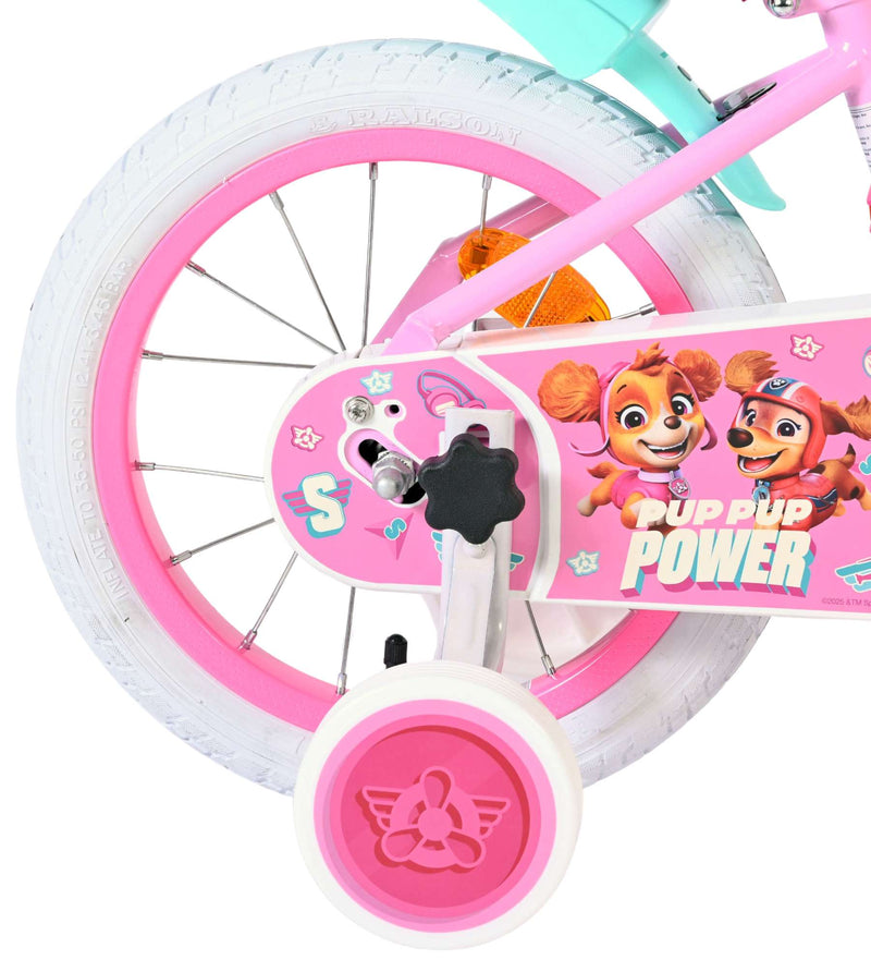 Afbeelding laden in galerijviewer, Volare paw patrol kinderfiets - meisjes - 14 inch - roze
