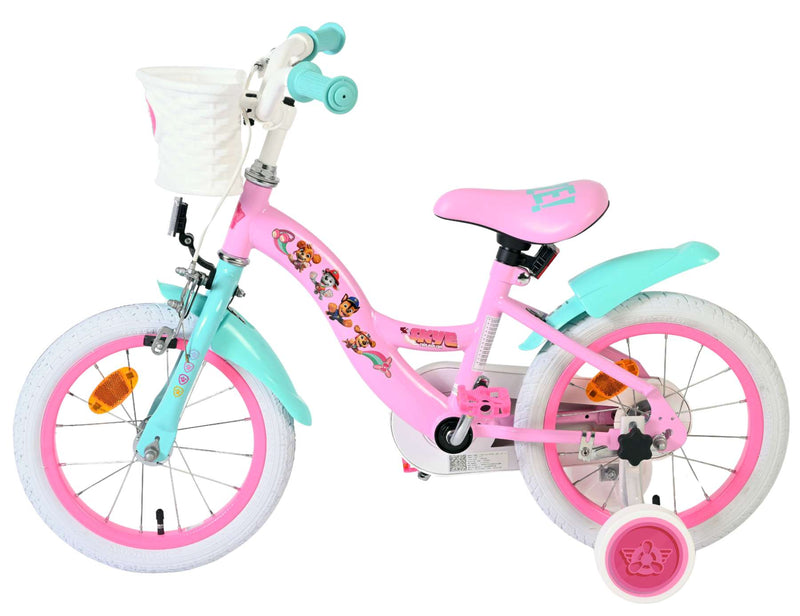 Load image into Gallery viewer, Paw patrol kinderfiets - meisjes - 14 inch - roze