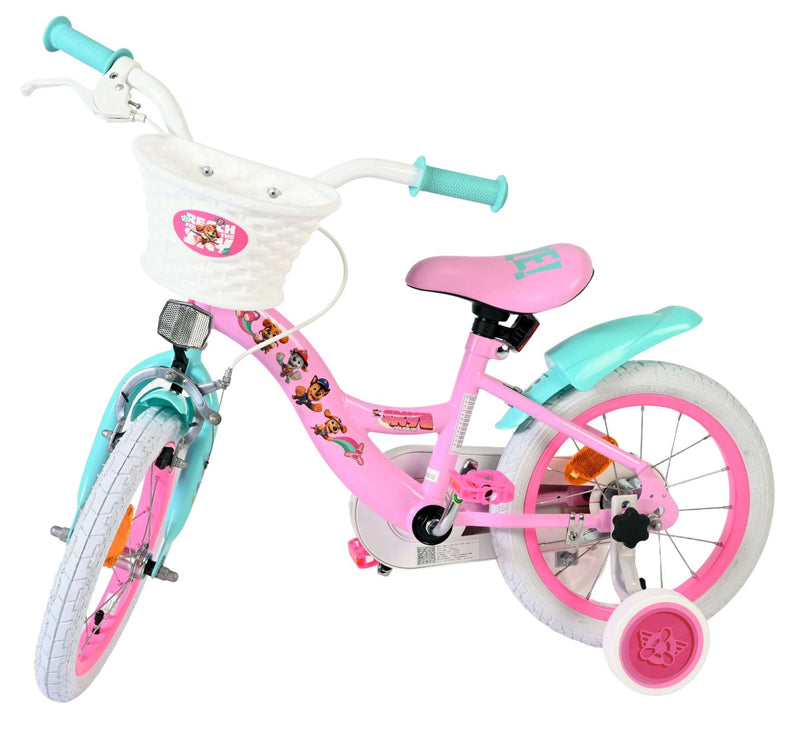 Load image into Gallery viewer, Paw patrol kinderfiets - meisjes - 14 inch - roze