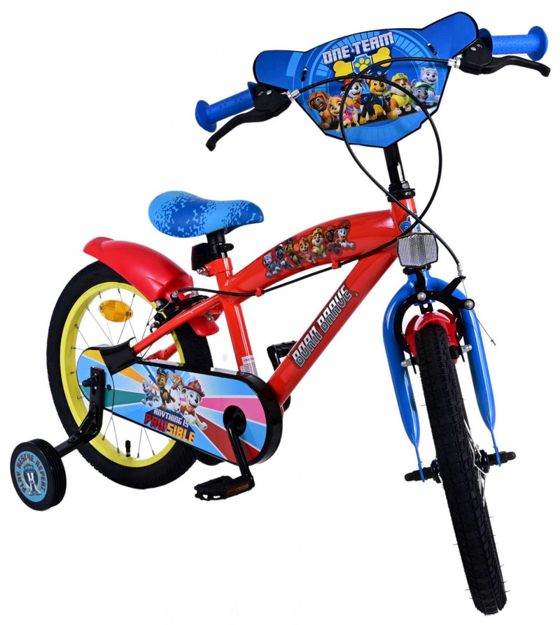 Load image into Gallery viewer, Paw Patrol Kinderfiets Jongens 16 inch Rood Twee handremmen