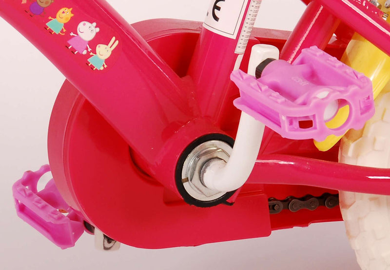 Load image into Gallery viewer, Peppa Pig Kinderfiets - Meisjes - 10 inch - Roze Blauw - Doortrapper