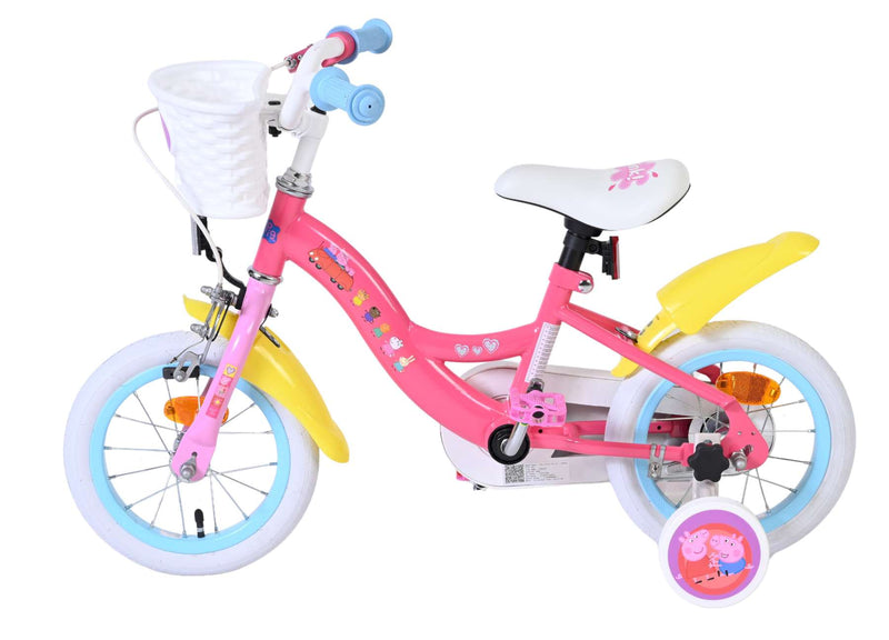 Afbeelding laden in galerijviewer, Volare peppa kinderfiets - meisjes - 12 inch - roze