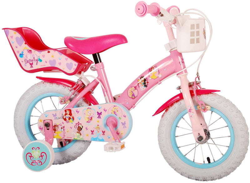 Load image into Gallery viewer, Disney Princess Kinderfiets - Meisjes - 12 inch - Roze - Twee Handremmen