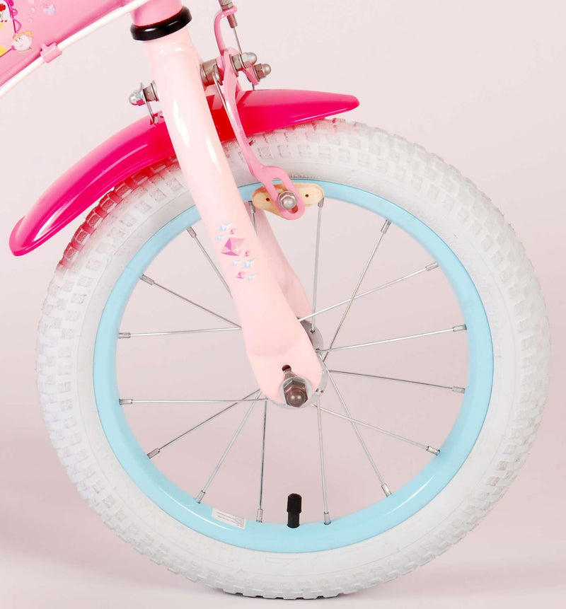 Load image into Gallery viewer, Disney Princess Kinderfiets Meisjes 14 inch Roze Twee Handremmen
