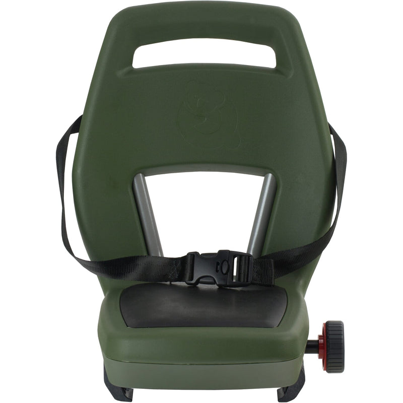Load image into Gallery viewer, Qibbel Achterzitje junior 6+ voetsteun + gordel legergroen zwart