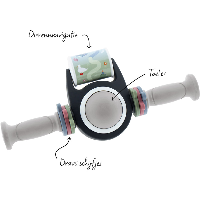 Cargue la imagen en el visor de la galería, Qibbel toybar met handvatten grijs