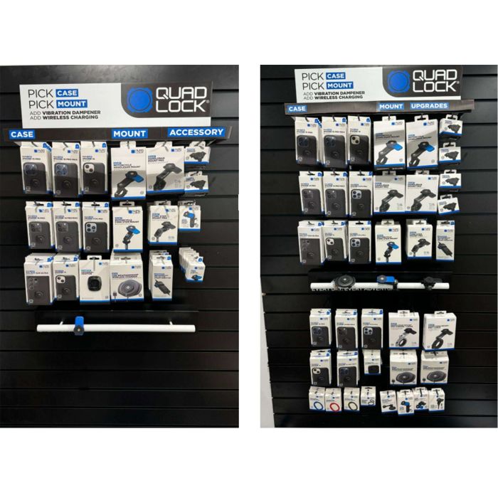 Afbeelding laden in galerijviewer, Quad lock slat wall display