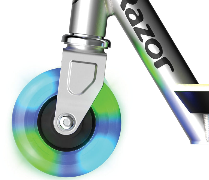 Afbeelding laden in galerijviewer, Razor color rave blast - elektrische step - grijs - lithium accu - led verlichting - opvouwbaar - tot 100 kg - vanaf 8 jaar