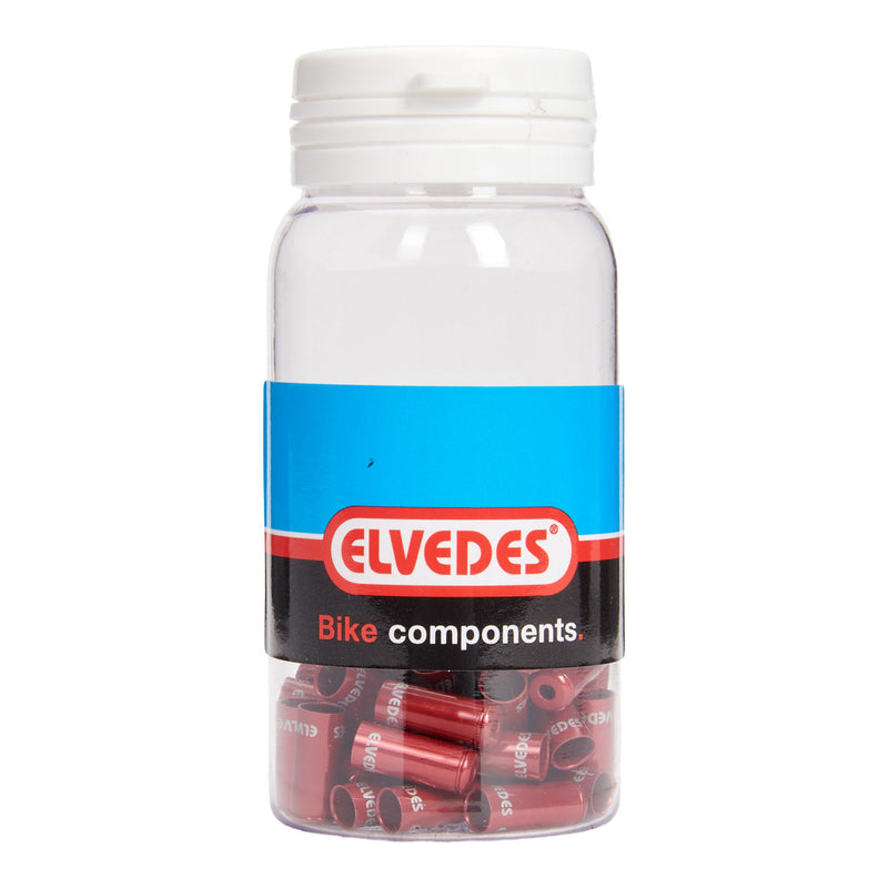 Load image into Gallery viewer, Elvedes kabelhoedje 5mm sealed rood (50x) alum. elv2012004