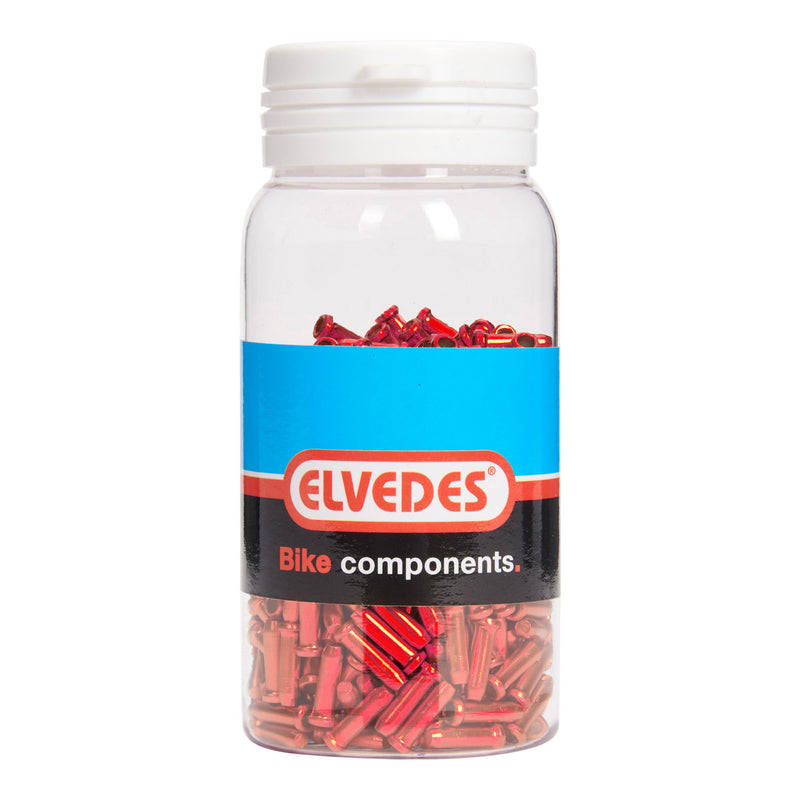 Load image into Gallery viewer, Elvedes antirafeldopjes 2,3mm rood (500x) alum. elv2012015