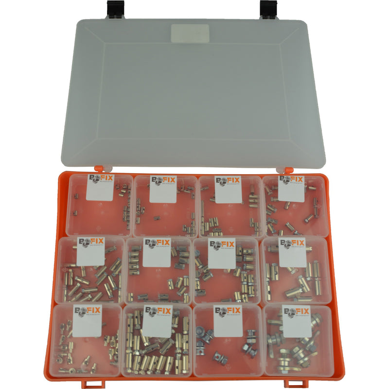 Load image into Gallery viewer, Bofix 243900 Doos assortiment 12 vaks Schroefnippels