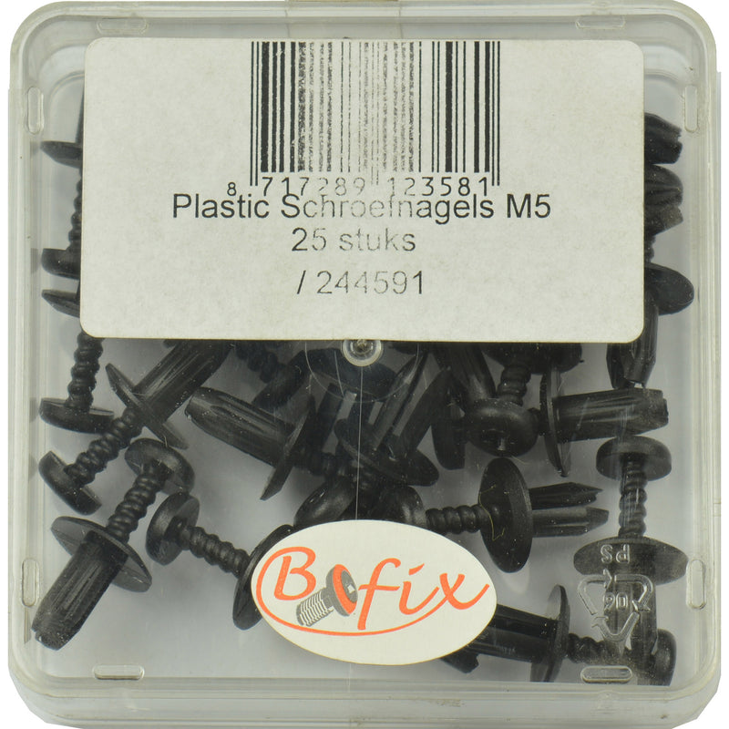 Load image into Gallery viewer, Bofix 244591 schroefnagel plastic m5 p 25
