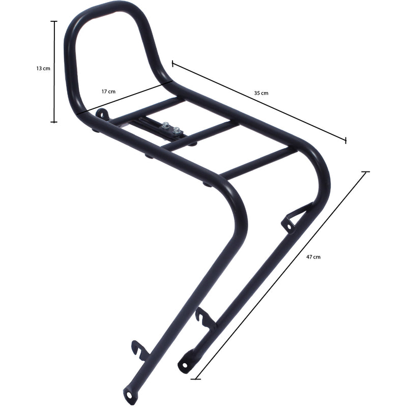 Load image into Gallery viewer, voordrager Flow 28 inch staal zwart