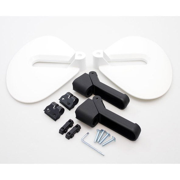 Load image into Gallery viewer, Protectiekit en voetrusten Guppy Junior - wit