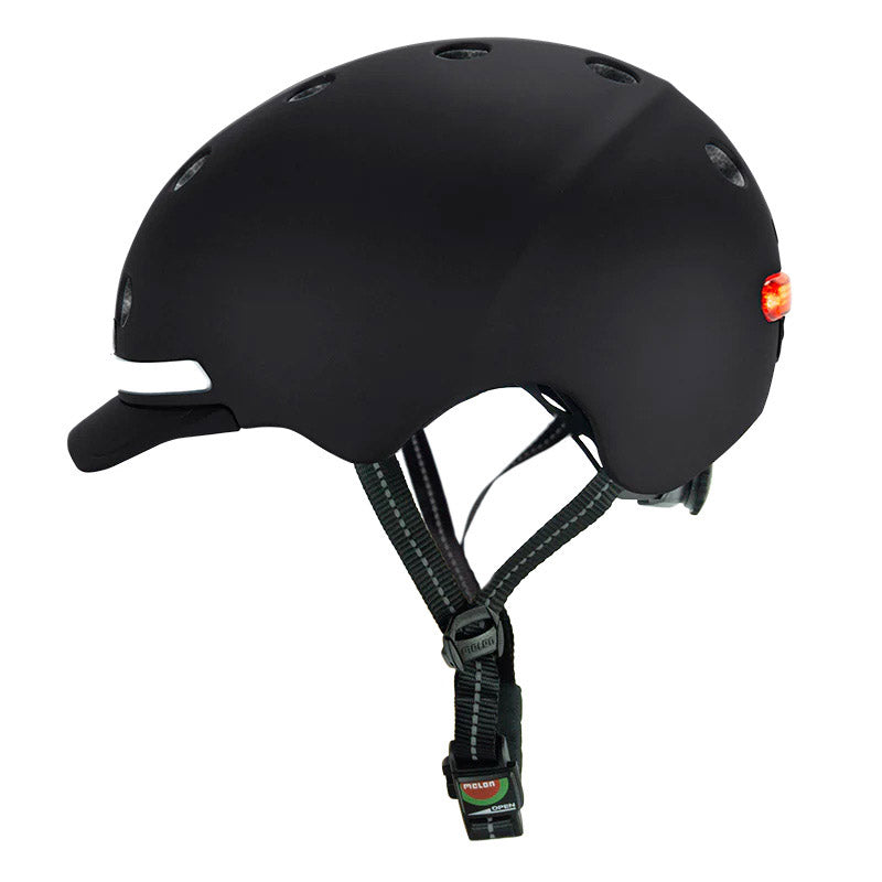 Load image into Gallery viewer, Melon helm met verlichting e-series black ice m-l