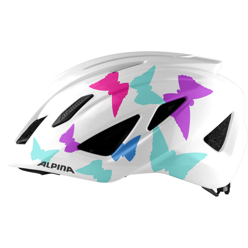 Afbeelding laden in galerijviewer, Alpina sports kinderhelm pico pearlwhite butterflies 50-55