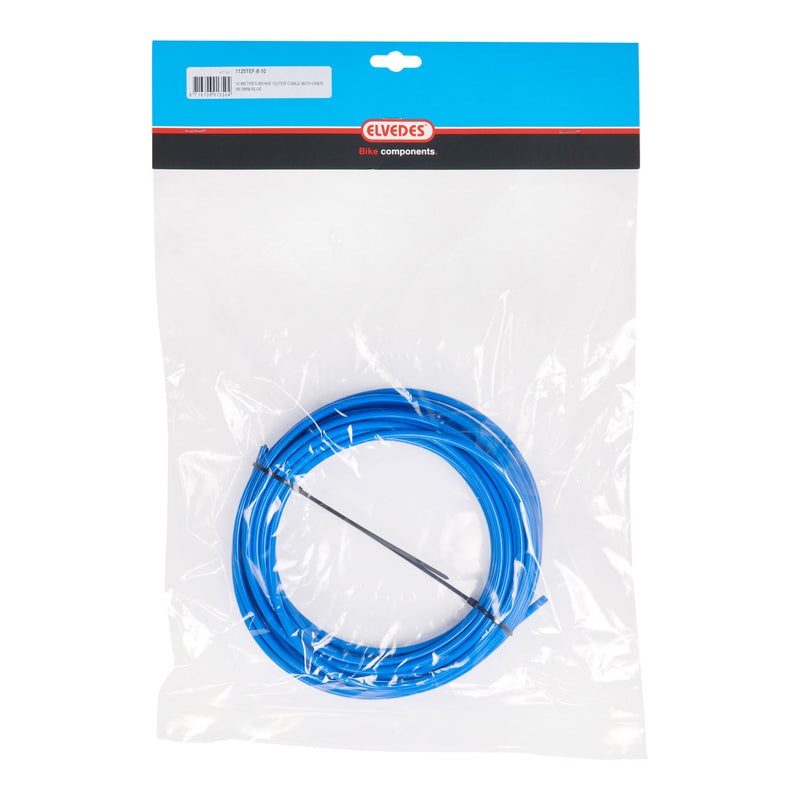 Afbeelding laden in galerijviewer, Elvedes rem buitenkabel 5mm (10m) blauw liner 1125tef-8-10