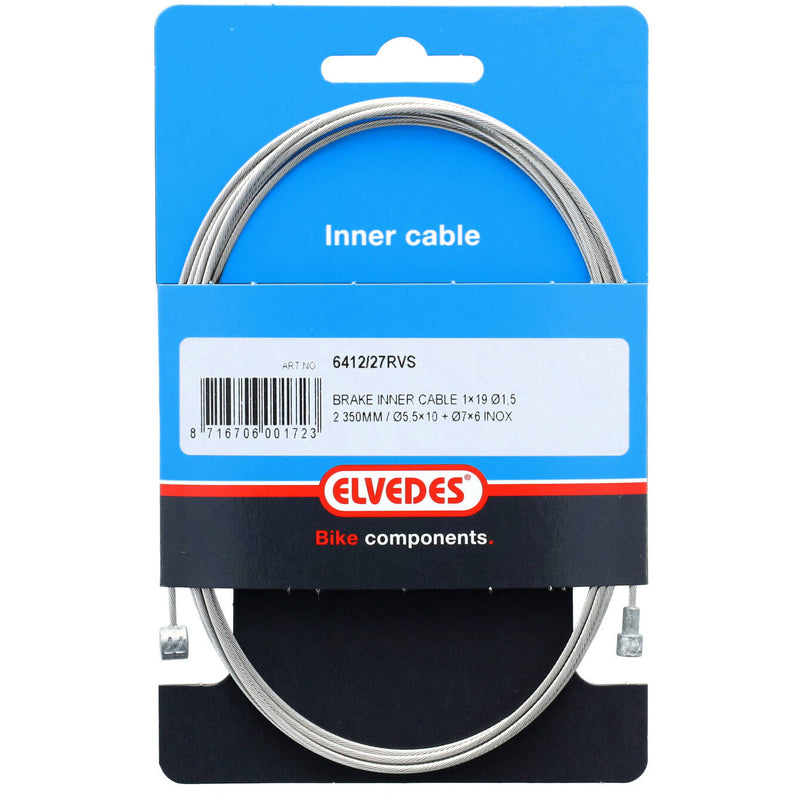 Load image into Gallery viewer, Elvedes kabel rem binnen bmx freestyle boven 1.35 rvs