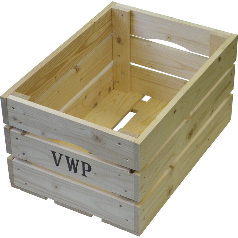Load image into Gallery viewer, fietskrat hout naturel 40 liter