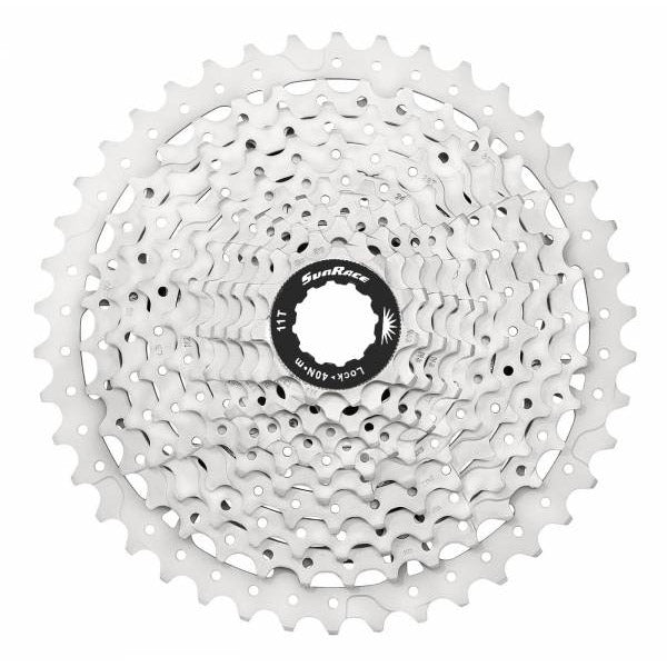 Afbeelding laden in galerijviewer, SunRace cassette 10V 11-42 CSMS3 metallic silver