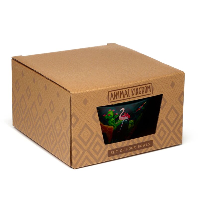 Cargue la imagen en el visor de la galería, Dierenrijk set van 4 duurzame rpet picknick kommen