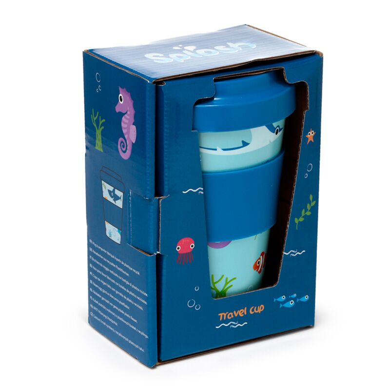 Cargue la imagen en el visor de la galería, Splosh zeeleven rpet duurzame thermosbeker reismok 400ml