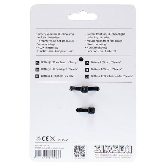 Load image into Gallery viewer, koplamp Amaze led batterijen zwart