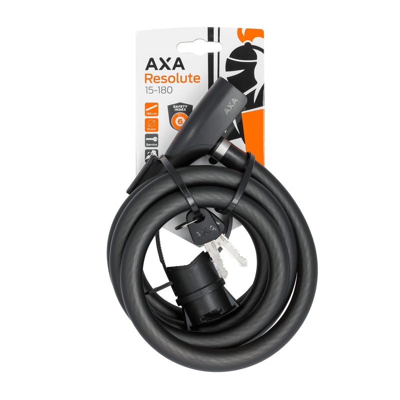 Afbeelding laden in galerijviewer, Slot AXA kabelslot Resolute 180cm - Ø15mm