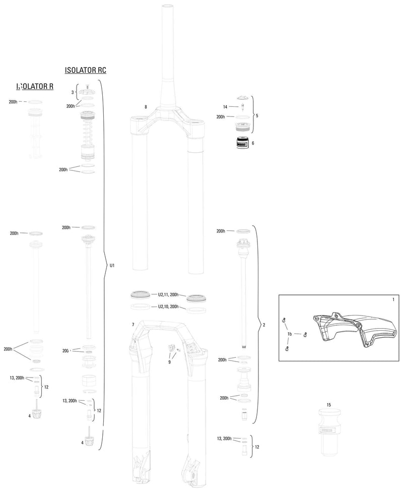 Load image into Gallery viewer, Rockshox verende voorvork domain rc3 sus.fork rs dom.gold is. rc3 27,5 + 29 boost 180mm