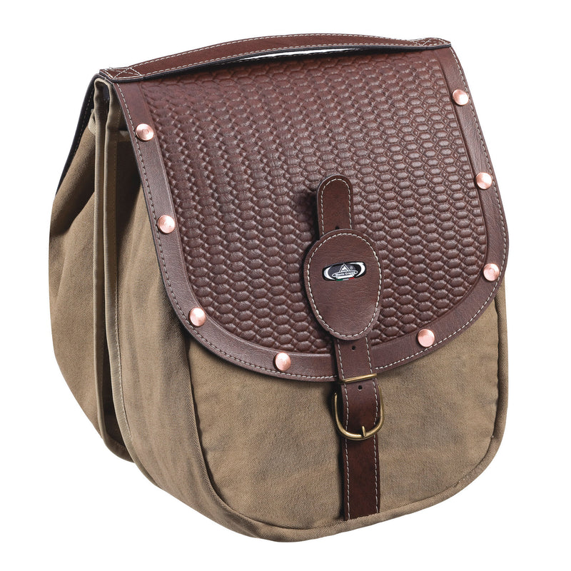 Afbeelding laden in galerijviewer, Monte grappa dubbele tas 16,5l british m klinknagels d.bruin