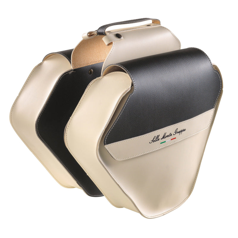 Load image into Gallery viewer, Monte grappa dubbele tas 17,5l fashion skay cream zwart