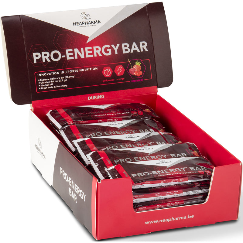 Load image into Gallery viewer, Neapharma energy bar rode vruchten display (30st)