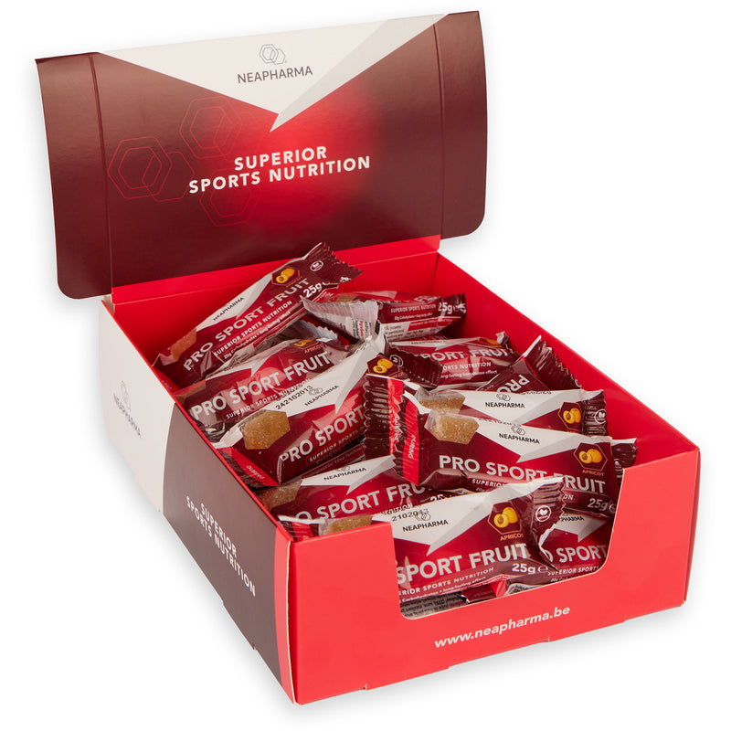 Afbeelding laden in galerijviewer, Neapharma reep pro sport fruit abrikoos display (40st)