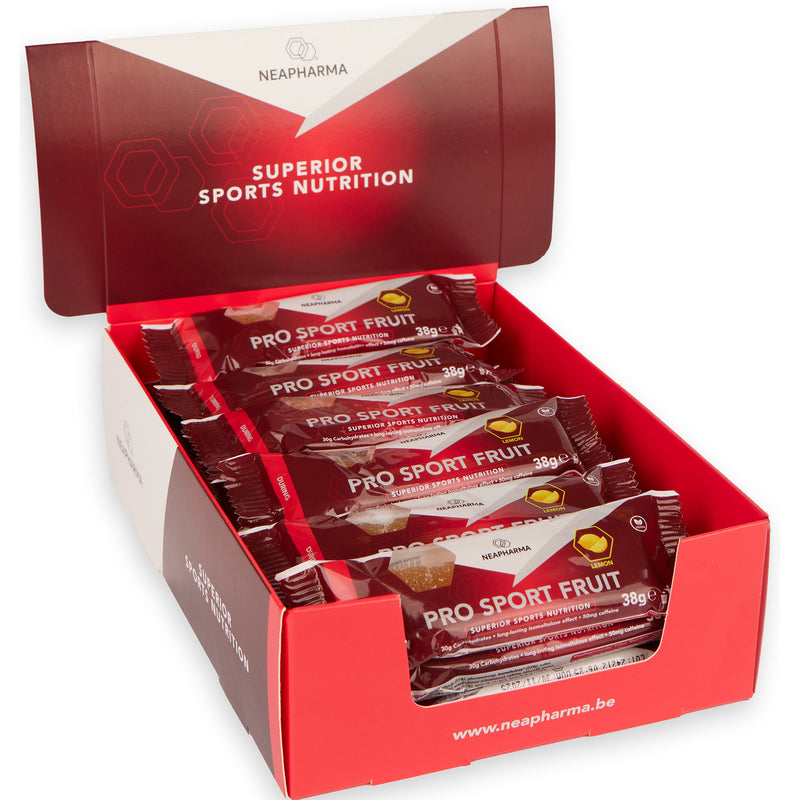 Afbeelding laden in galerijviewer, Neapharma reep pro sport fruit citroen display (30st)