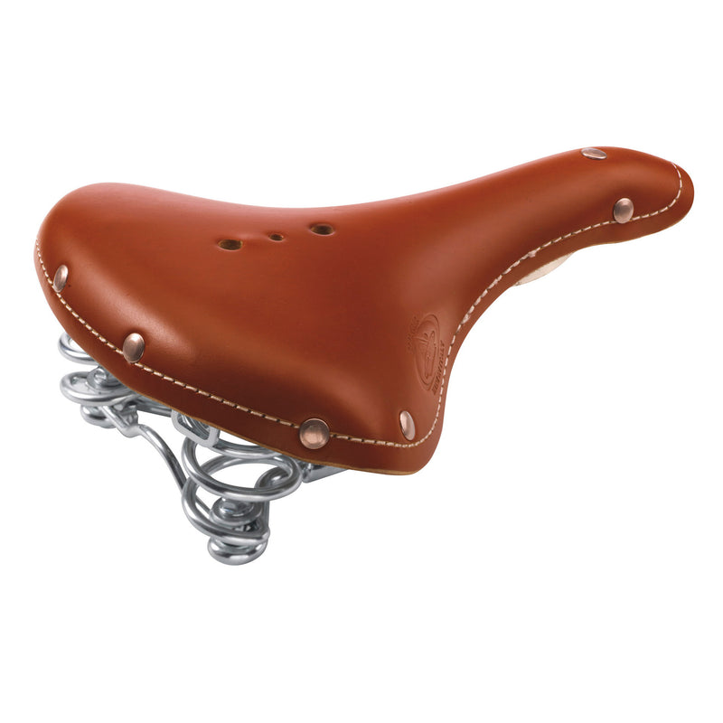 Load image into Gallery viewer, Monte grappa zadel m veer old frontiers classic leer cognac