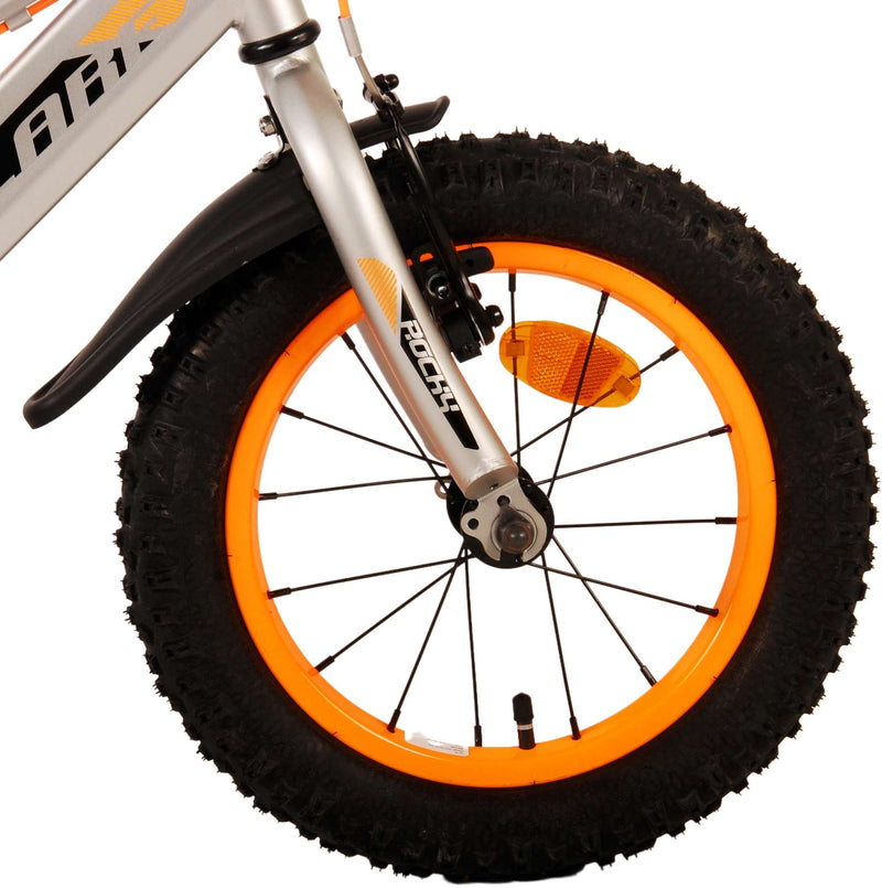 Load image into Gallery viewer, Volare Rocky Kinderfiets Jongens 14 inch Grijs Twee handremmen