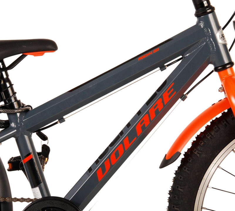 Load image into Gallery viewer, Volare Rocky Kinderfiets - 20 inch - Grijs Oranje - 6 speed - Prime Collection