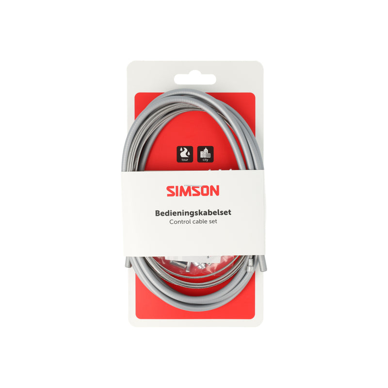 Cargue la imagen en el visor de la galería, Simson remkabelset compleet universeel grijs rvs
