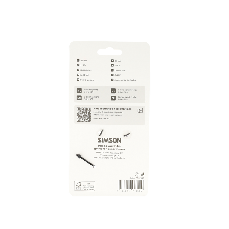 Afbeelding laden in galerijviewer, Simson koplamp aurora e-line 50r