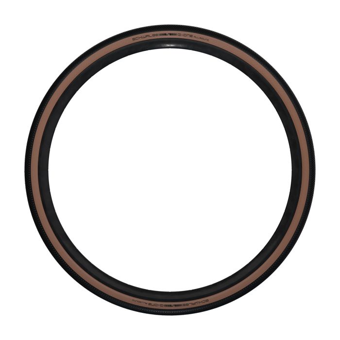 Afbeelding laden in galerijviewer, Vouwband Schwalbe G-One Allround RaceGuard 28 x 1.35 35-622 mm - bronze sidewall