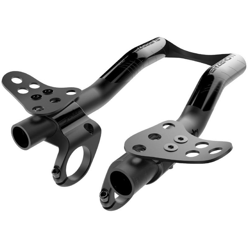 Afbeelding laden in galerijviewer, Deda Clip-On Superzero TT extensions, 190mm, zwart ano