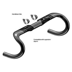 Load image into Gallery viewer, Deda carbon stuurbocht vinci shallow 420mm pob 31,7mm carb.