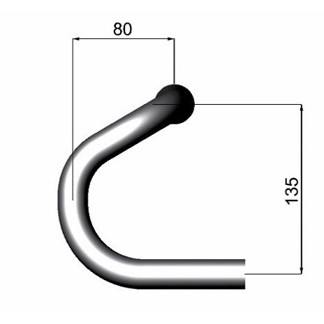 Afbeelding laden in galerijviewer, Deda stuur speciale 26mm 44cm polish zilver