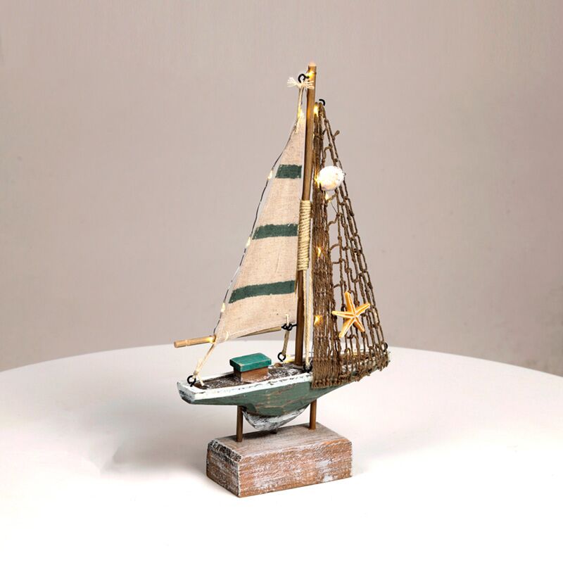 ギャラリービューアに画像をロードする, Strandsouvenir - zeilboot schelpen led-licht