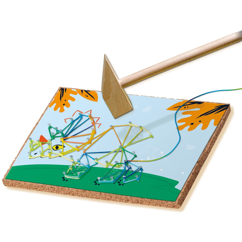 Load image into Gallery viewer, SES Hamertje Tik String Art Dino