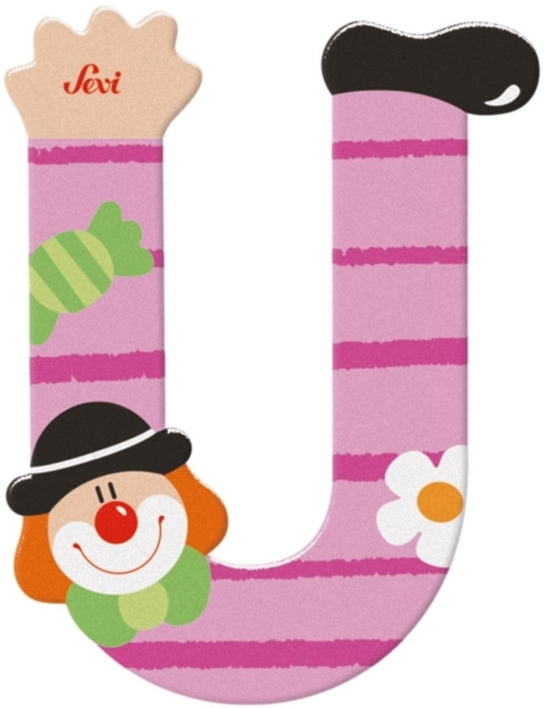 Cargue la imagen en el visor de la galería, Sevi letter clown u: 10 cm (81757)