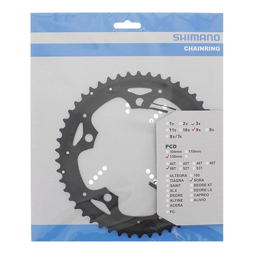 ギャラリービューアに画像をロードする, Shimano blad 9v 50t sora triple zwart fc-3503